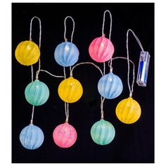 Гирлянда светодиодная Perfeo "Шар 3" 10LED, пластик, 2м, 2хАА