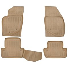 Коврики в салон VOLVO S60 2001-2009, 4 шт. (полиуретан, бежевые) Element