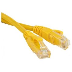 Hyperline Патч-корд UTP 5E категории 5м Hyperline PC-LPM-UTP-RJ45-RJ45-C5e-5M-LSZH-YL желтый