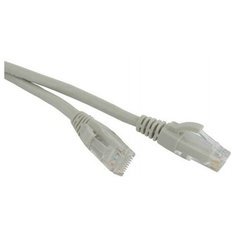Hyperline Патч-корд UTP 5E категории 1м Hyperline PC-LPM-UTP-RJ45-RJ45-C5e-1M-LSZH-GY серый