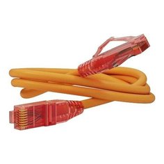 Hyperline Патч-корд UTP 5е категории 0.5м Hyperline PC-LPM-UTP-RJ45-RJ45-C5e-0.5M-LSZH-OR оранжевый