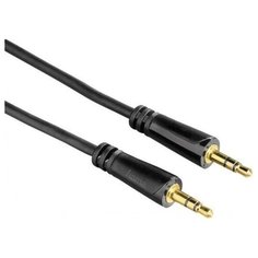 HAMA Кабель аудио Hama H-122317 Jack 3.5 (f)/Jack 3.5 (f) 0.75м. Позолоченные контакты черный (00122317)