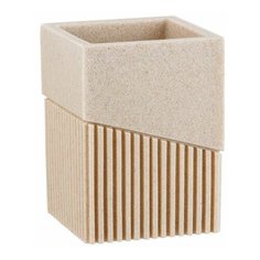 Стакан для зубных щеток ELEMENT, бежевый, PERFECTO LINEA