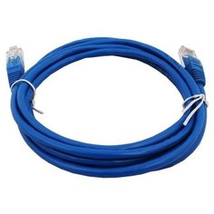 Bion Патч корд UTP кат.5е 0.25м синий [Бион][BNPP12-0.25M/B]