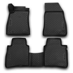 Коврики 3D в салон NISSAN Tiida, 2015->, 4 шт. (полиуретан) Element