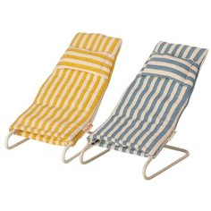 Набор пляжных шезлонгов для мышей 10 см Maileg