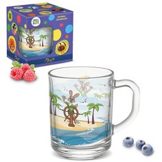 Кружка 200 мл (стекло) "Ну,погоди!" в подарочной коробке Priority