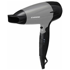 Фен STARWIND SHD 6110 черный/серебристый