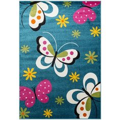 Недорогой детский синтетический ковер Crystal Merinos 772-Blue прямоугольник (240*340 см)