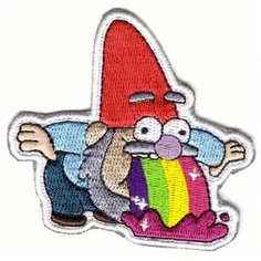 Наклейка-патч / многоразовая нашивка на одежду / декор для одежды (Гравити Фолз, Гном ) Priority