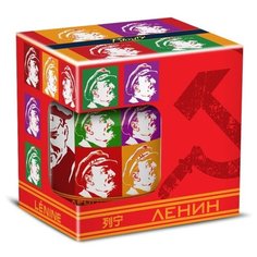 Кружка PrioritY Октябрь 17-го (Ленин в стиле Уорхолл) в подарочной упак. 350 мл