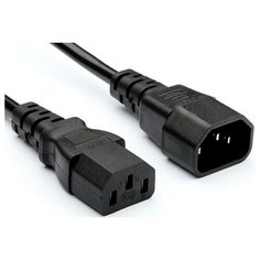 Exegate EP280629RUS Кабель монитор - компьютер (UPS->устройство) ExeGate Power EC-3P (IEC 320 С13->С14) VDE-250V-3*1.0mm2, медь, черный, 3м.