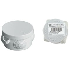 Распаячная коробка ОП D65х40мм, крышка, IP54, 4вх. инд. штрихкод TDM SQ1401-0501