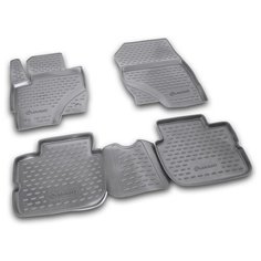 Коврики в салон MITSUBISHI Colt 3 двери 10/2009->, 4 шт. (полиуретан) Element