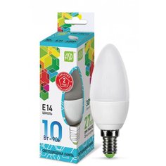 Лампа светодиодная ASD LED-СВЕЧА-STD 4000K, E14, C38, 10Вт, 4000 К