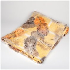 Плед Бамбук Перья, оранжевый, 180*200 см Bozhong Home Textile