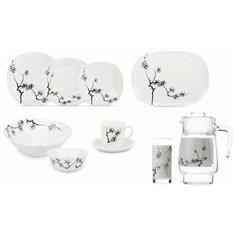 Столовый сервиз Luminarc Carine Ming Black N8588, 6 персон, 46 предм.