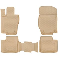Коврики в салон MERCEDES-BENZ M-Class W164 2006->, 4 шт. (полиуретан, бежевые) Element