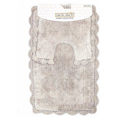 Набор ковриков для ванной комнаты Sofi de Marko URSULA (серая) 60х100 и 50х50см