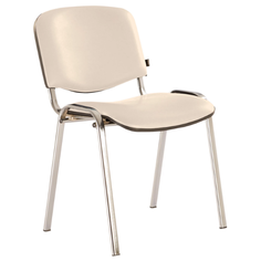 Стул Brabix Iso (CF-001), металл/искусственная кожа, цвет: бежевый