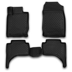 Коврики 3D в салон MITSUBISHI L200, 2015->, Бюджетная комплектация, 4 шт. (полиуретан) Element