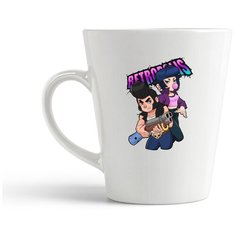 Кружка-латте CoolPodarok Браво Старс Brawls Srars (фиолетовая надпись и двое)
