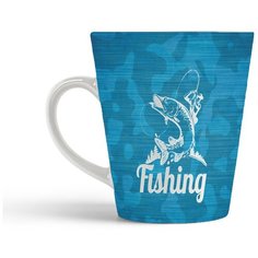 Кружка-латте CoolPodarok Рыбалка. Fishing2