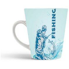 Кружка-латте CoolPodarok Рыбалка. Fishing