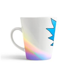 Кружка-латте CoolPodarok Рик и Морти цветной фон