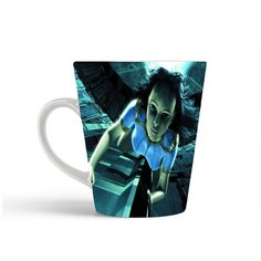 Кружка-латте CoolPodarok kaena Девушка на стене