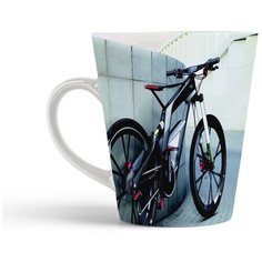 Кружка-латте CoolPodarok Велосипед Ауди
