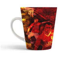Кружка-латте CoolPodarok manchester united. Манчерстер юнайтед