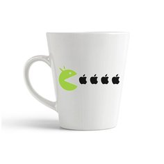 Кружка-латте CoolPodarok "яблоки (apple)"