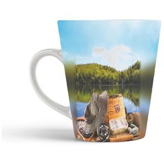 Кружка-латте CoolPodarok Рыбалка