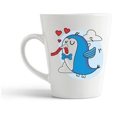 Кружка-латте CoolPodarok "Птичка М (есть пара)"