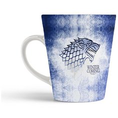 Кружка-латте CoolPodarok игра престолов дом старков герб. Game of Thrones