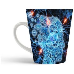 Кружка-латте CoolPodarok Человек и ролики