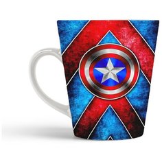 Кружка-латте CoolPodarok Капитан Америка2