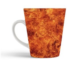 Кружка-латте CoolPodarok Пламя