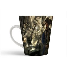 Кружка-латте CoolPodarok empire total war Корабли Офицер Треуголка