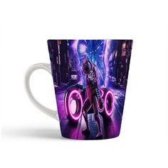 Кружка-латте CoolPodarok Черепашки Ниндзя Байк Портал