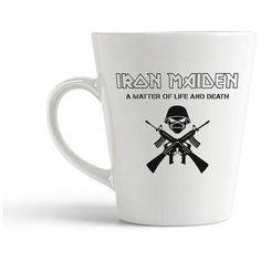 Кружка-латте CoolPodarok "Iron maiden A matter of life and death"