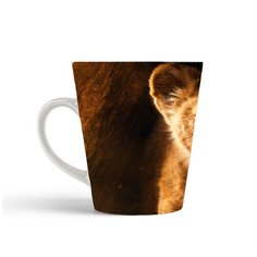 Кружка-латте CoolPodarok Мульфильмы Король Лев Симба (темный фон)