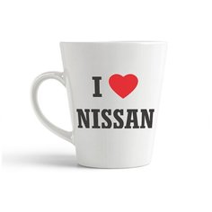 Кружка-латте CoolPodarok "Авто. I love Nissan"