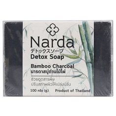 Narda мыло для умывания с бамбуковым углем, 100 г