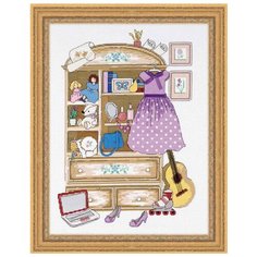 Набор для вышивания "Шкафчик для девочки", 30 см х 40 см Риолис