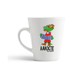 Кружка-латте CoolPodarok Прикол. Крокодил - Лакосте