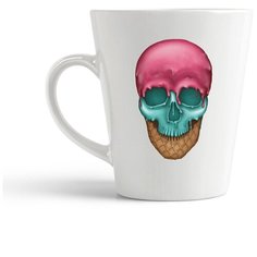 Кружка-латте CoolPodarok Череп мороженое