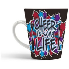 Кружка-латте CoolPodarok Черлидинг это моя жизнь