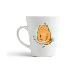 Кружка-латте CoolPodarok "Прикол. Свадьба. Семья. Счастливый муж (есть пара)"